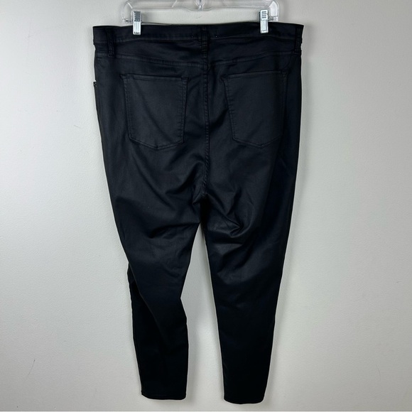 Abercrombie & Fitch The Super Skinny Ankle High Rise curve love coated pants - Picture 9 of 10
